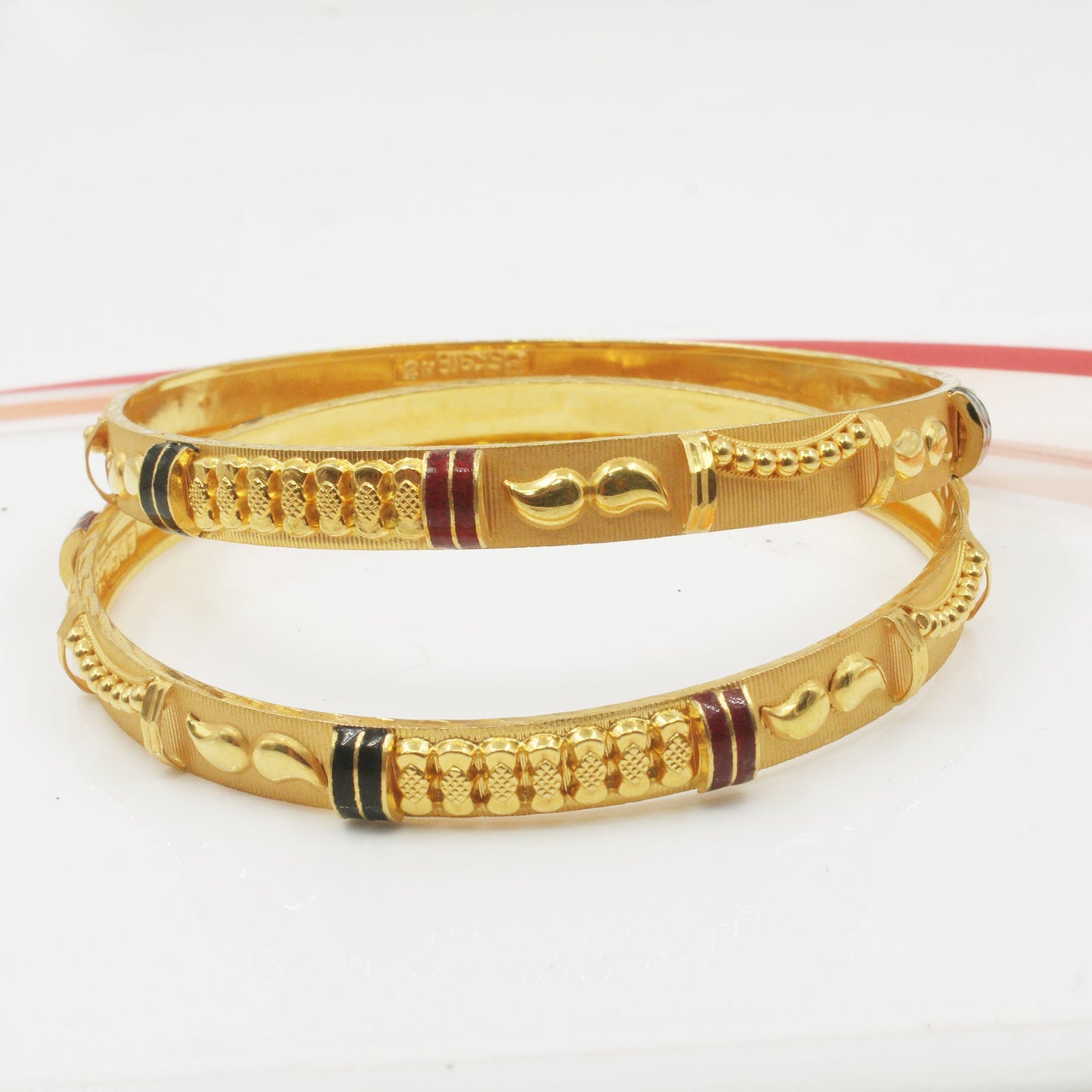 22k yellow gold handmade traditional indian bangle bracelet kada pair jewelry stamped 22k/916, indian gold churi, women bracelet bangle,