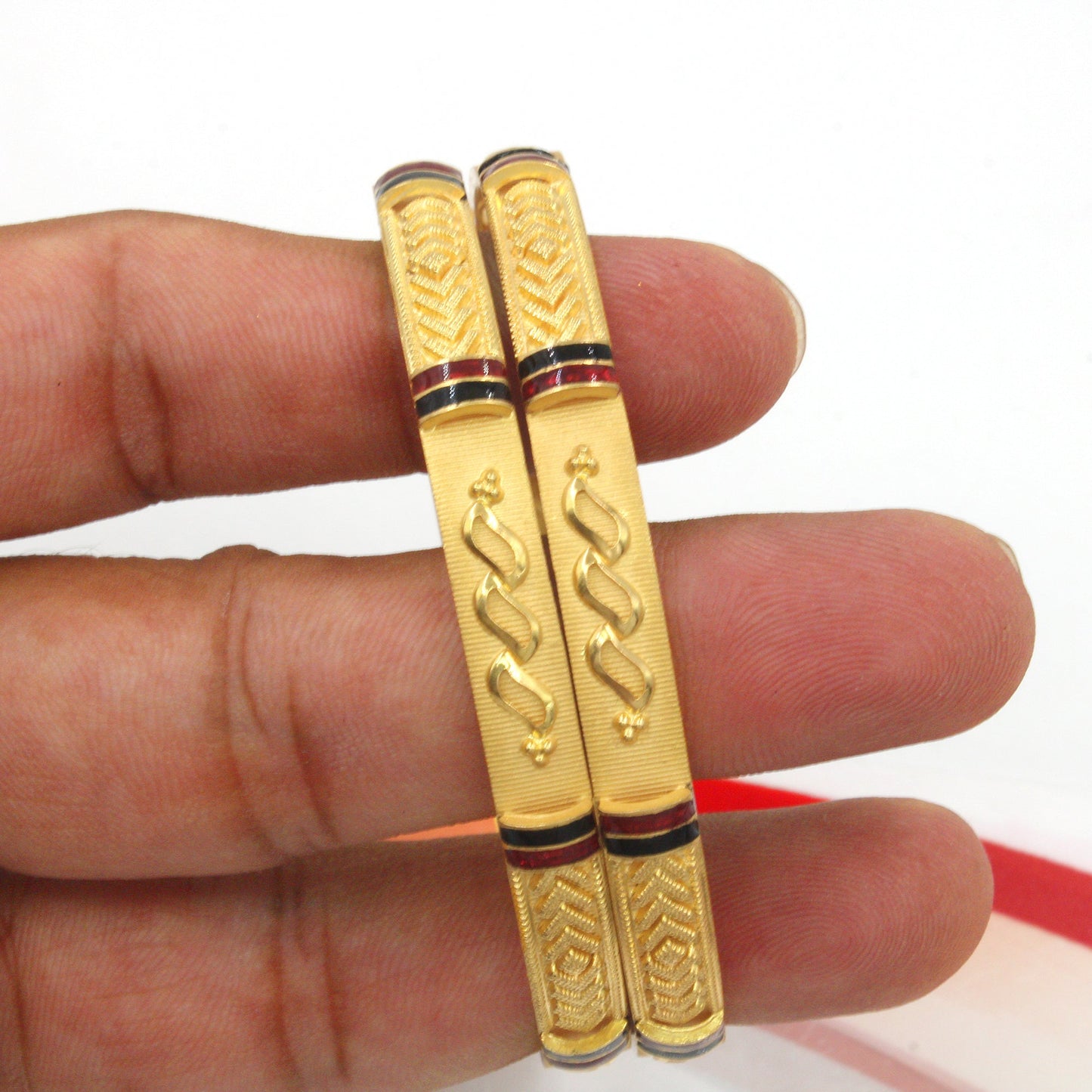 vintage design 22k gold bangle bracelet , indian gold kada, pair bangle bracelet indian gold jewelry