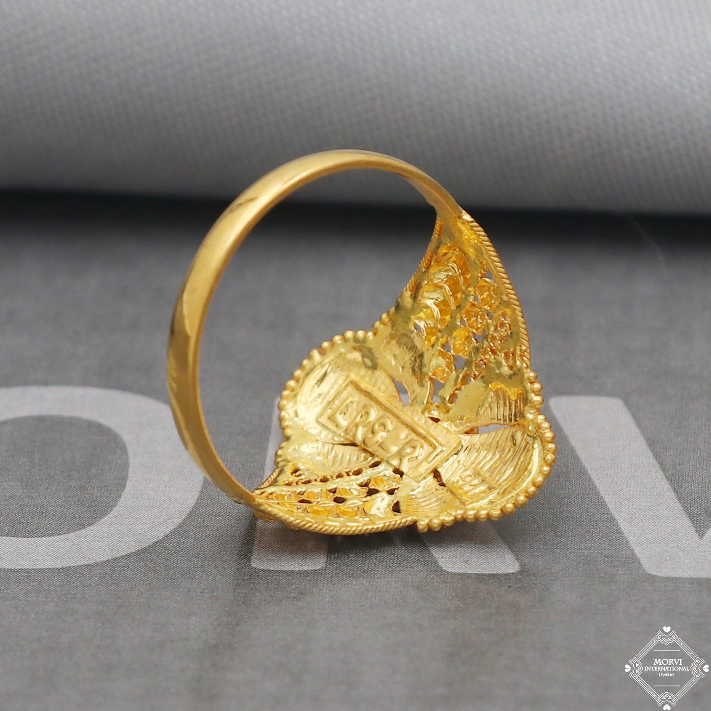 22k Gold Ring Jewelry, Handmade Indian Vintage and antique design, Pure Gold Ring, All Size, K5012