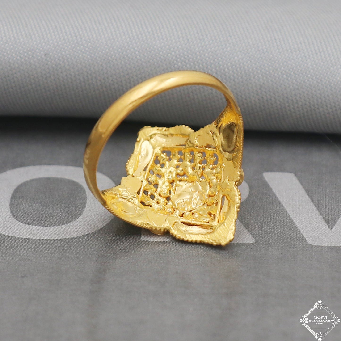 22k Gold Ring Jewelry, Handmade Indian Vintage and antique design, Pure Gold Ring, All Size, K5016