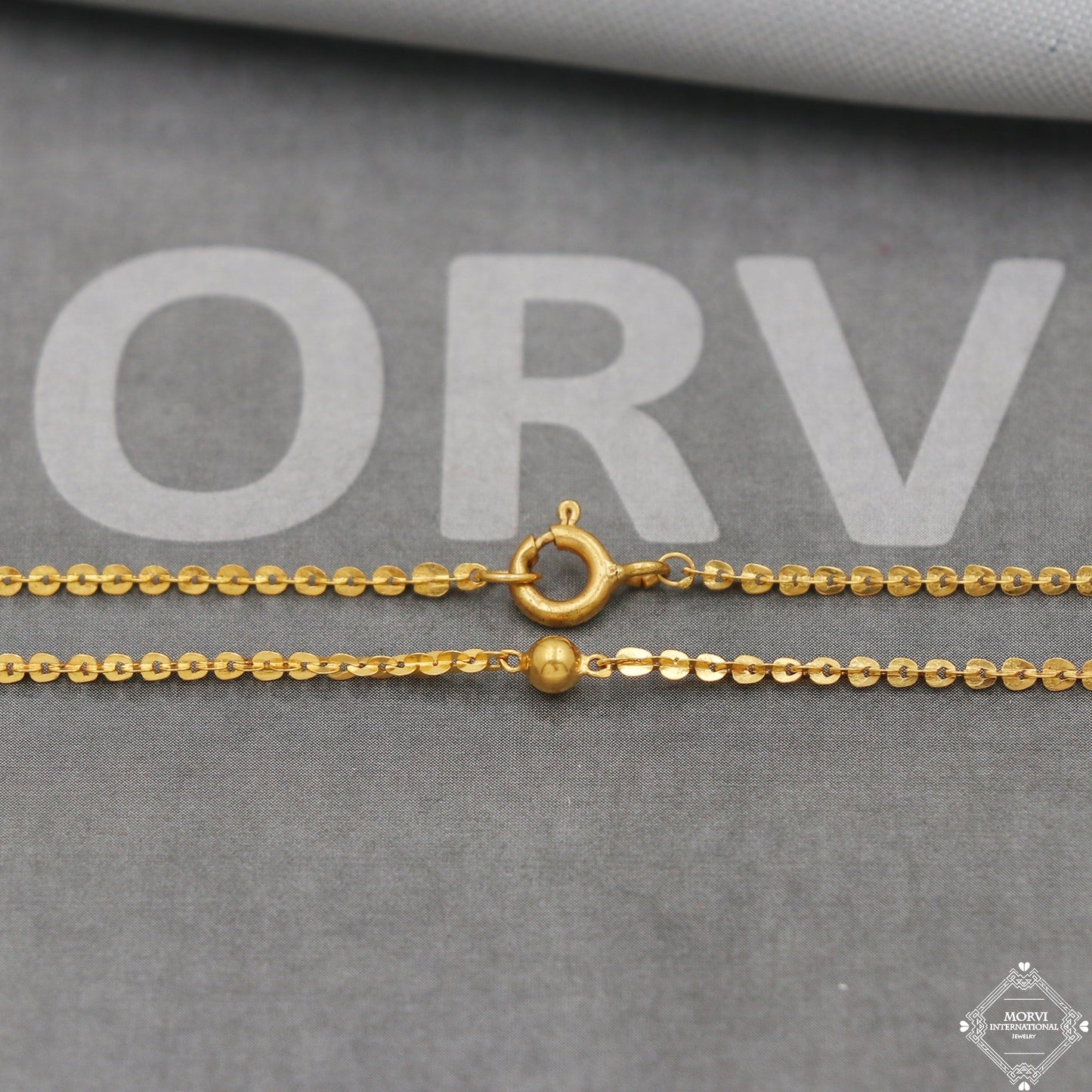20k Gold Chain Necklace For men women Anniversary Wedding Gift chain, 20kt Handmade Gold Chain, pure gold necklace chain, K5108
