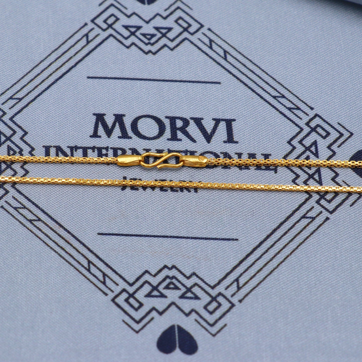 Pure Gold Necklace Chain in Solid 22k Yellow Gold, Handmade Chain Jewelry, curb Style Chain, all size available