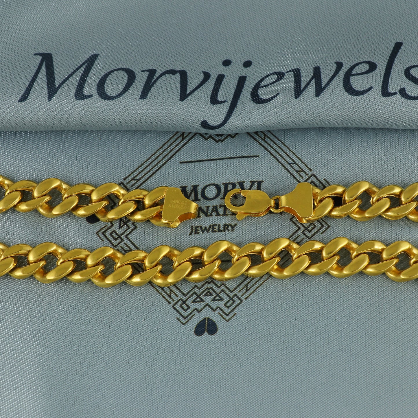 Solid 22k Yellow Gold Pure Gold Necklace Chain Jewelry, Indian Handmade Cuban Curb Necklace Jewelry, Vintage Style Gold Chain, , K7164