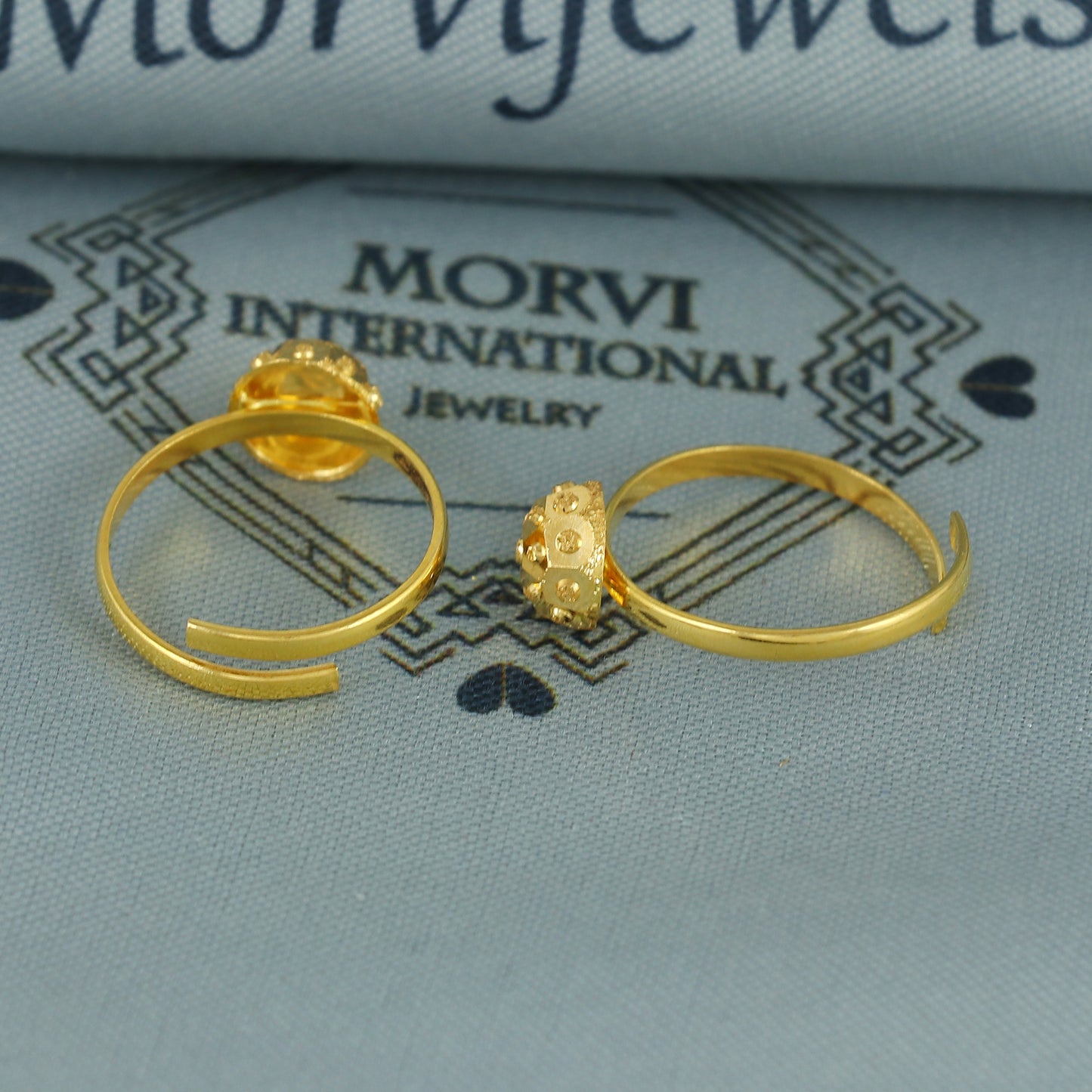 Beads 22k Yellow Gold bichiya toe ring, Handmade gold toe ring pair for women, Indian gold toe jewelry, real gold bichiya Gift, K7190