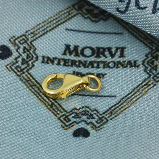 18k Gold Lobster Clasp Hook for Jewelry, Durable and Secure Gold Closure, Perfect for Chains, Bracelets, and Necklaces, MJ0084