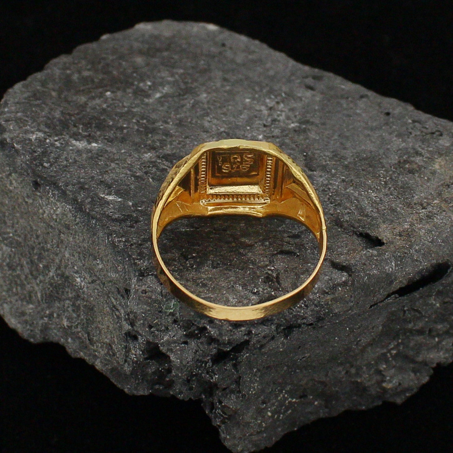 22kt ring men women handmade gold ring