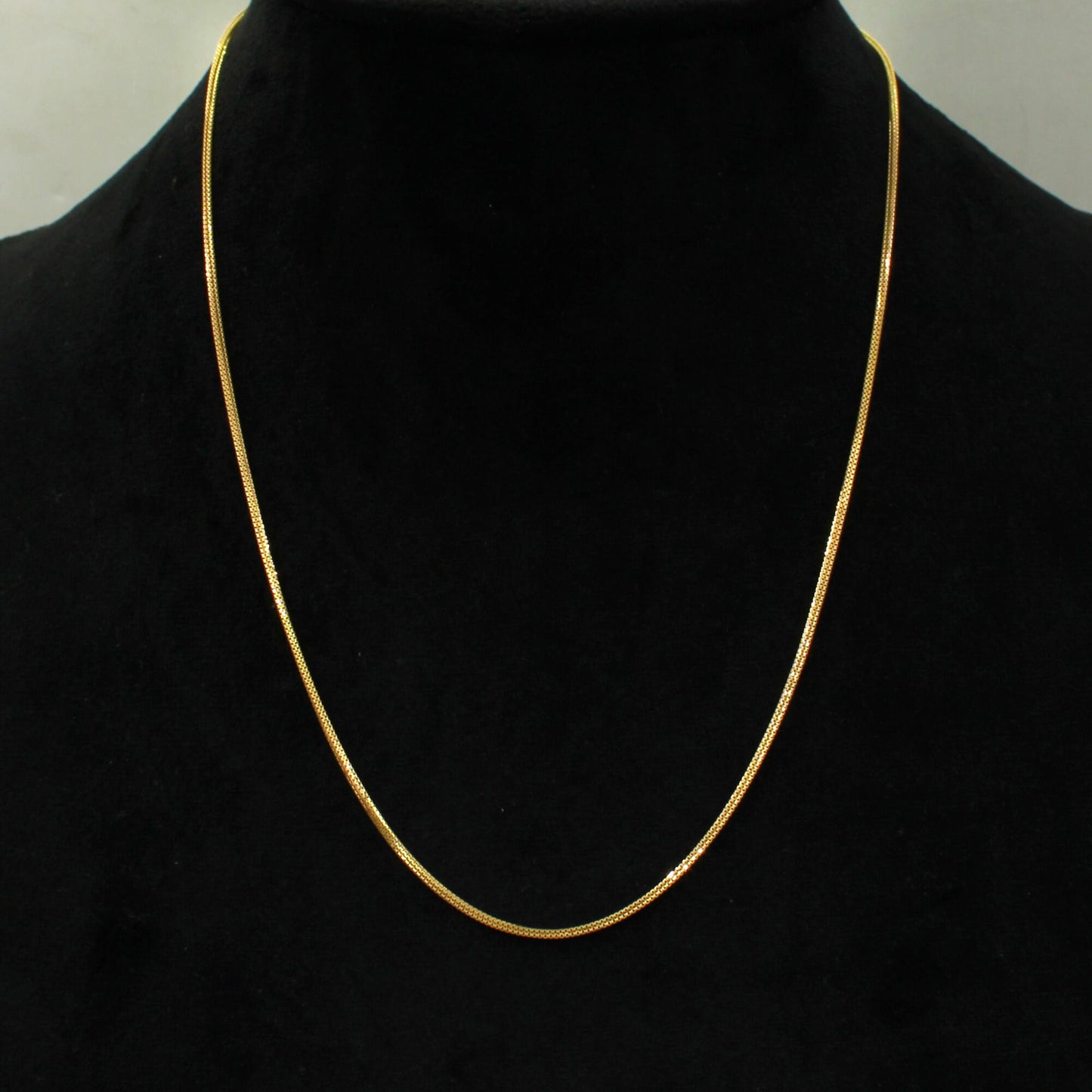 Pure Handmade 22k Yellow Gold Chain Necklace Jewelry, 22k gold box chain, pure gold necklace indian gold chain necklace, gift for birthday