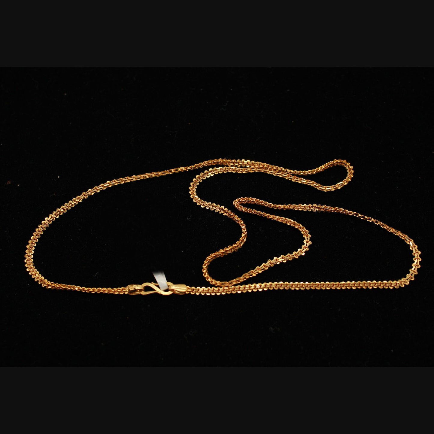 Pure 22k Solid Yellow Gold Chain Necklace For men women Anniversary Wedding Gift , 22 inches Indian Gold Handmade necklace Jewelry