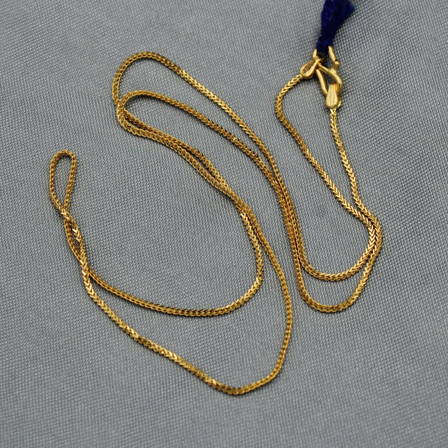 22k Yellow Gold Chain Snake Necklace For men women Anniversary Wedding Gift , all size