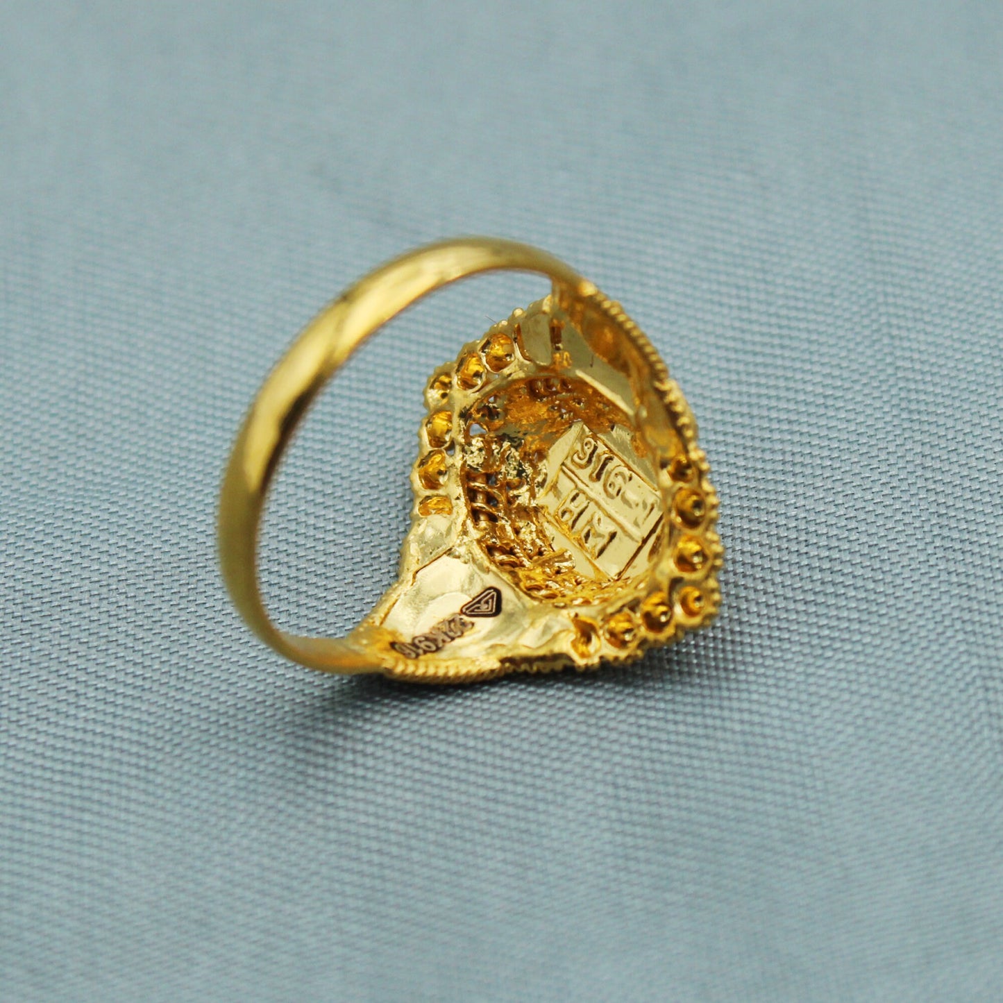 Women Real 22k Gold Ring Jewelry