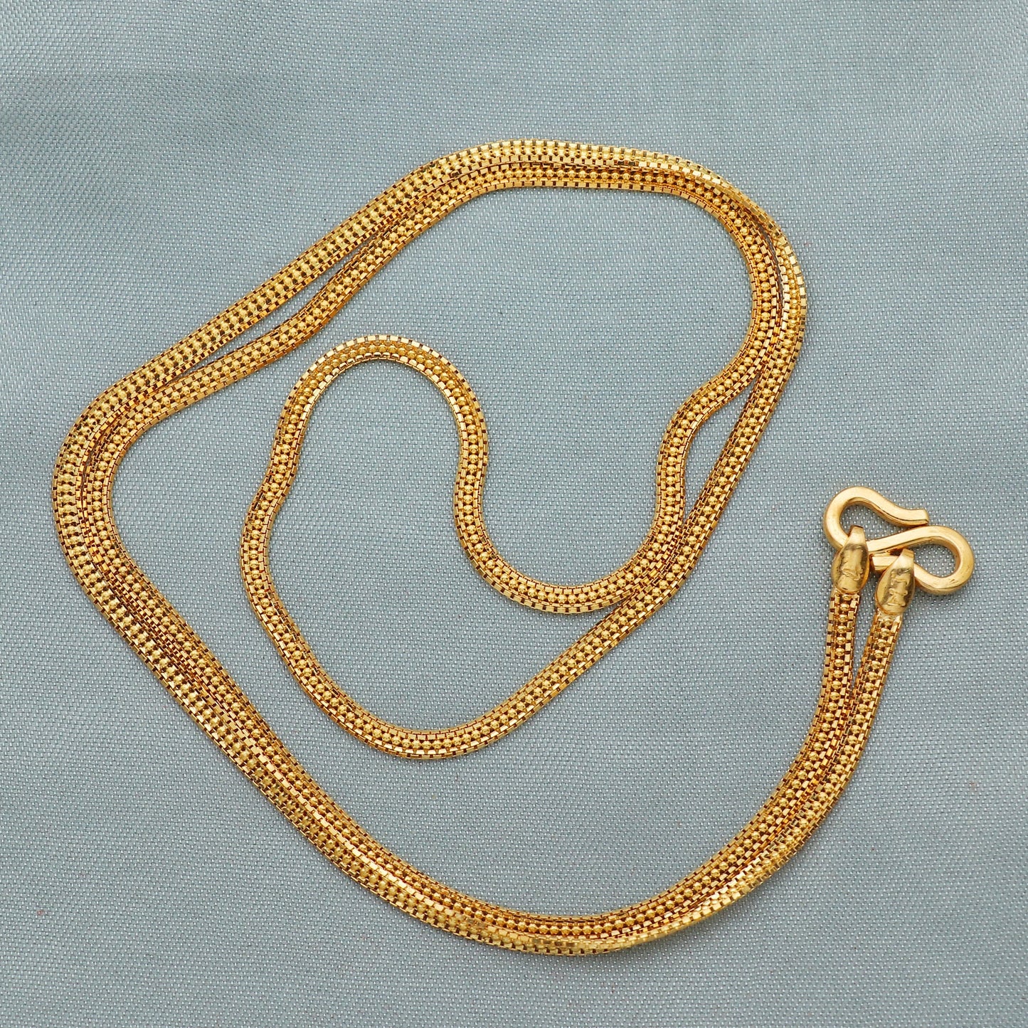 Handmade 22k Yellow Gold Chain Necklace for Men - 24 Inches