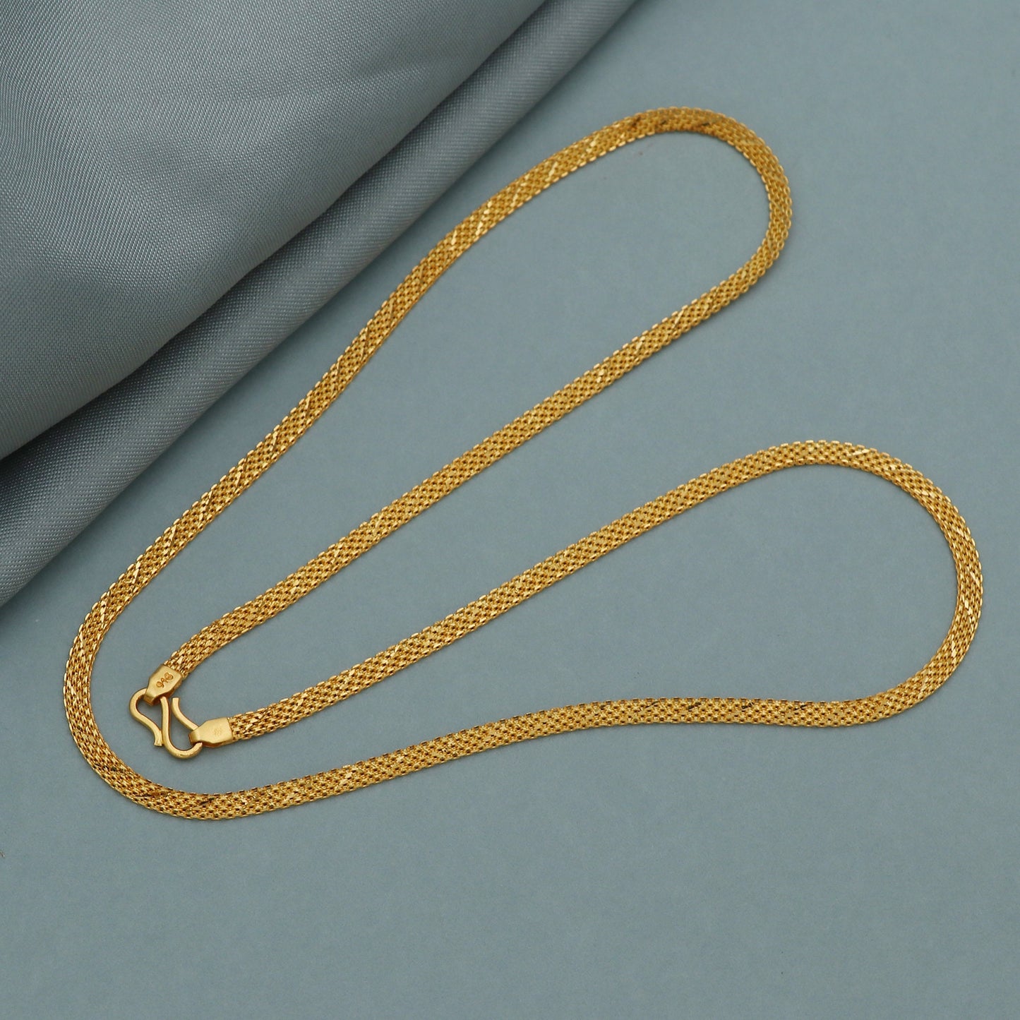 Handmade 22k Yellow Gold Chain Necklace Jewelry, 22k gold women chain, pure gold necklace indian gold necklace, gift for wife
