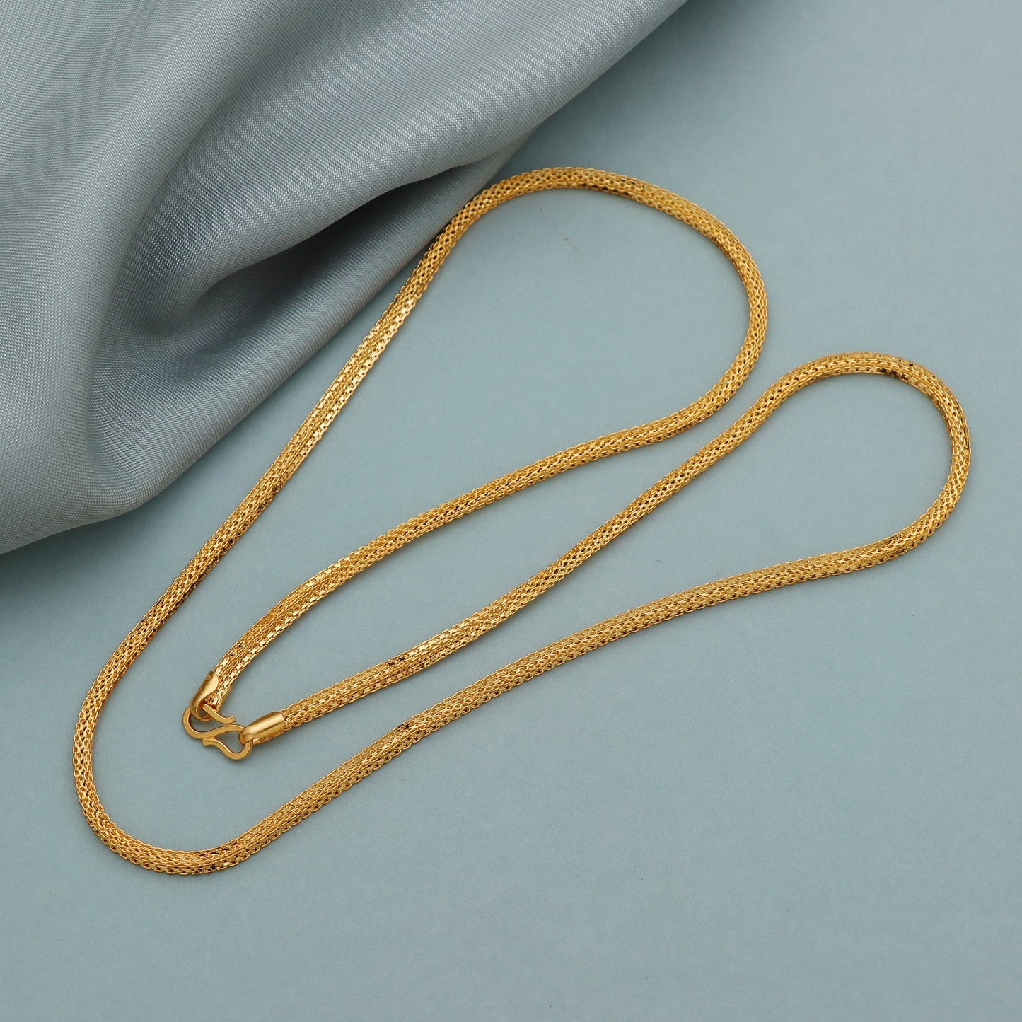 pure 22k yellow gold chain necklace