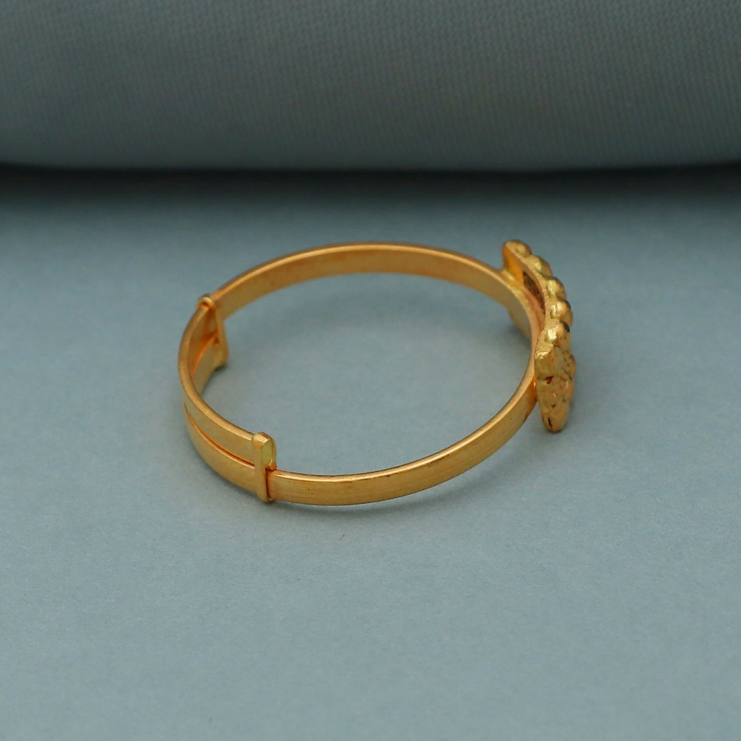 Indian Style Toe Ring, 22k Gold, Bichiya, Adjustable, Pure Handmade Jewelry for Gift, Traditional Statement Body Jewelry, K3522