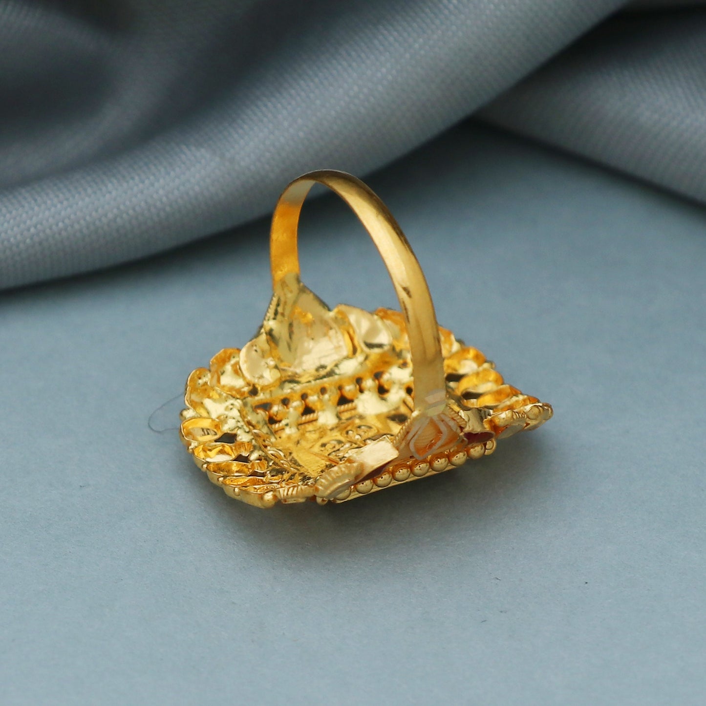 22kt 22k Yellow Gold Handmade Ring Jewelry, K3802