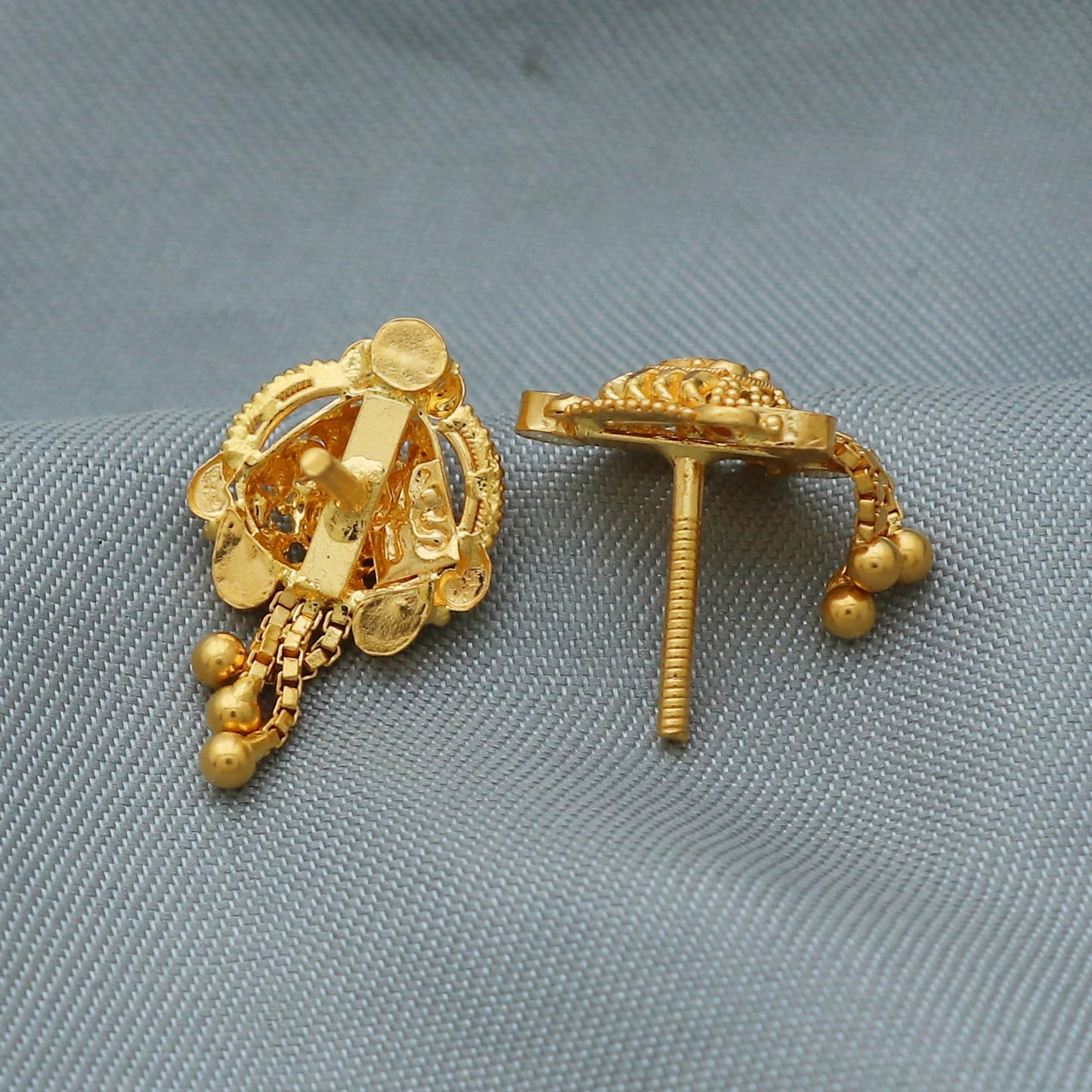 22kt Gold Earrings 22K 22kt Gold Earrings dangles Pair Fine Jewelry, K3891