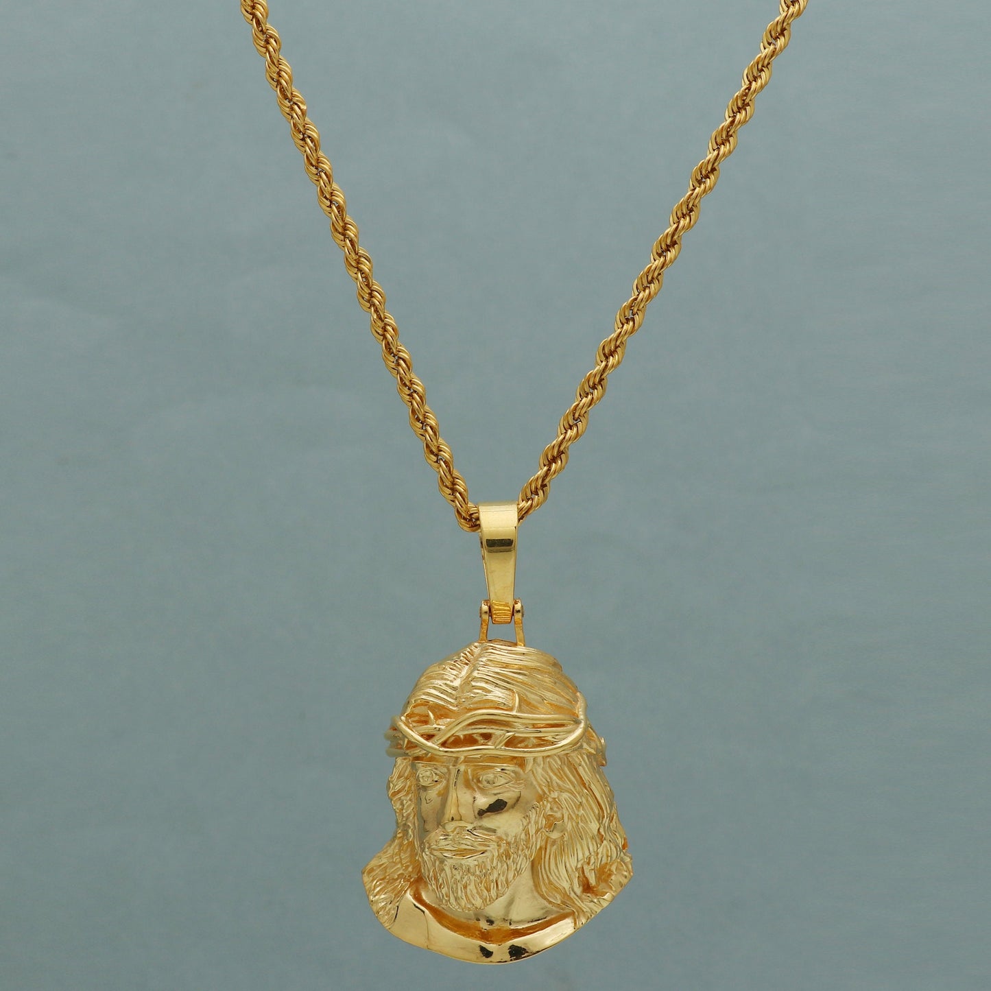 18k 22k Gold Jesus pendant Big Pendant Christian pendant Handmade Pendant for Gift Use Unisex Pendant