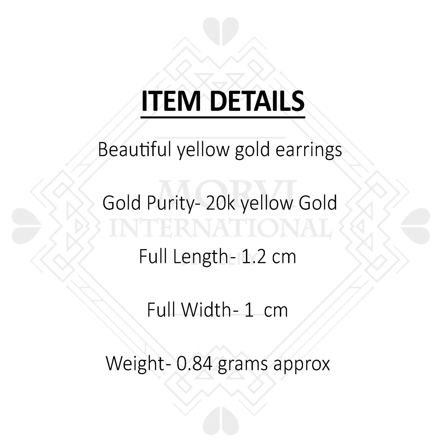 20k Gold Hoop Bali Earrings