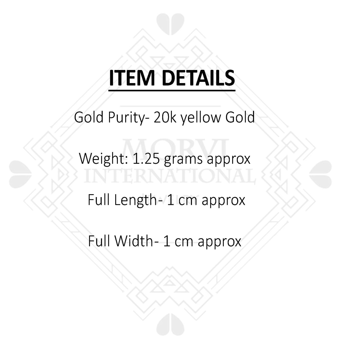 20k Yellow Gold Hoop earrings Bali Earrings