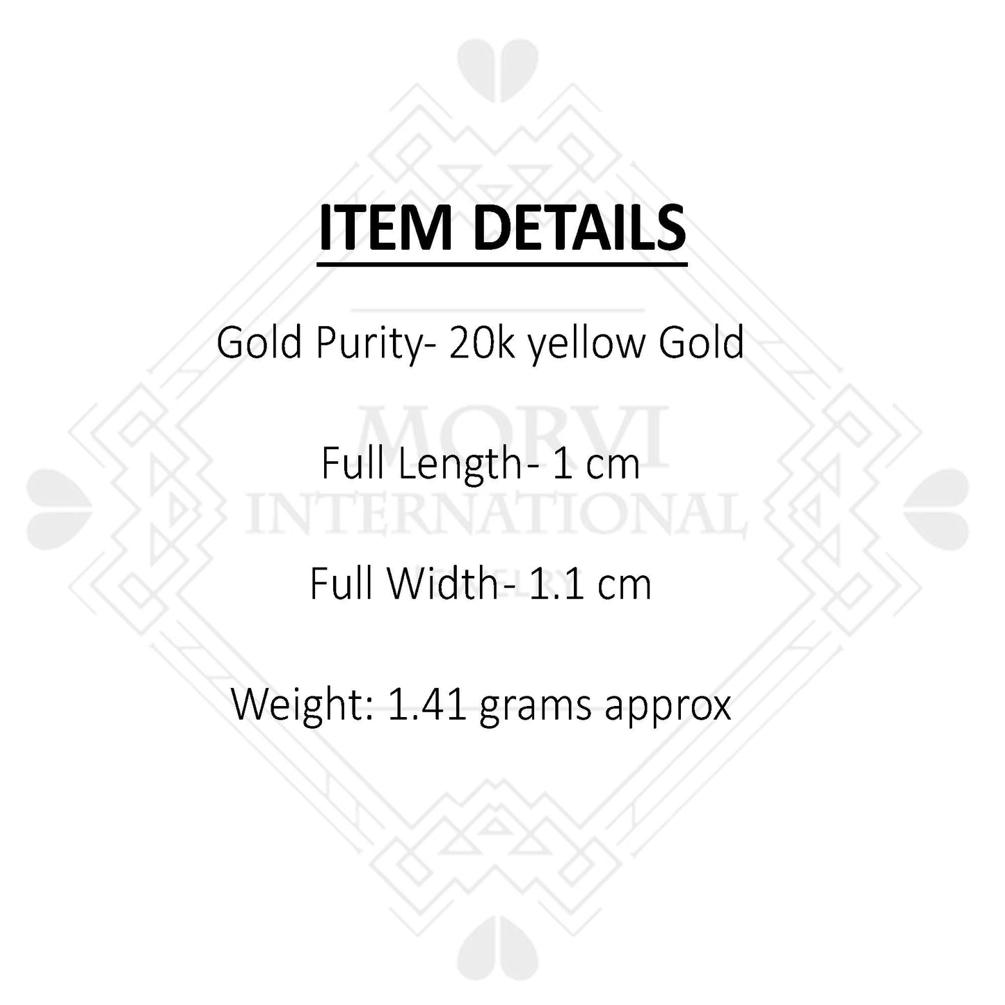 20k Yellow Gold Hoop earrings Bali Earrings , Huggies , Handmade Yellow gold Dainty earrings for women, Christmas gift, Indian gold earrings