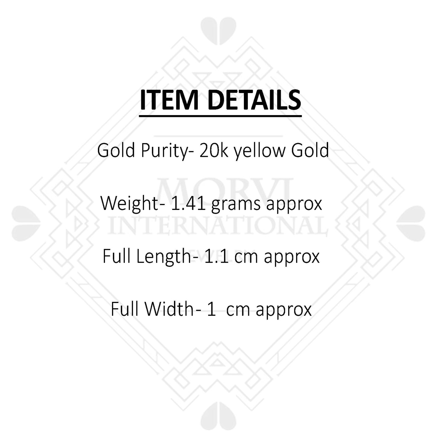 20k Gold Hoop Bali Earrings, Handmade Yellow gold earrings for women, Valentine Day gift, simple design indian gold earrings