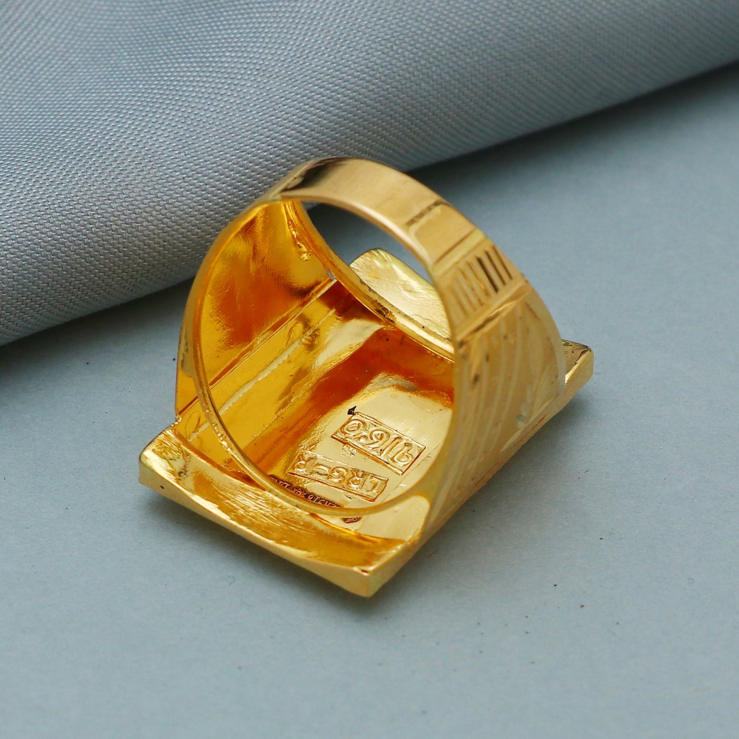 22k Yellow Gold Ring Size 6 7 8, and All Size, Hand Carved Gold Ring, Indian Gold Handmade Ring, Men Women Gold Ring For Gift