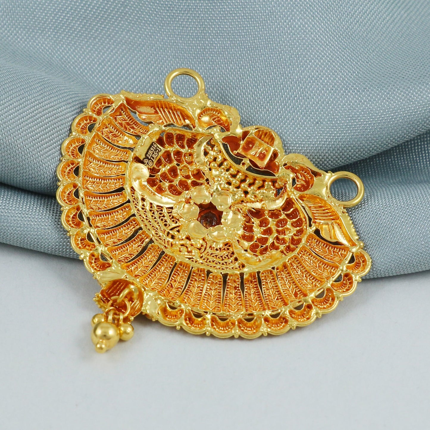 solid 22k 18k gold Pendant Necklace Jewelry, K4564