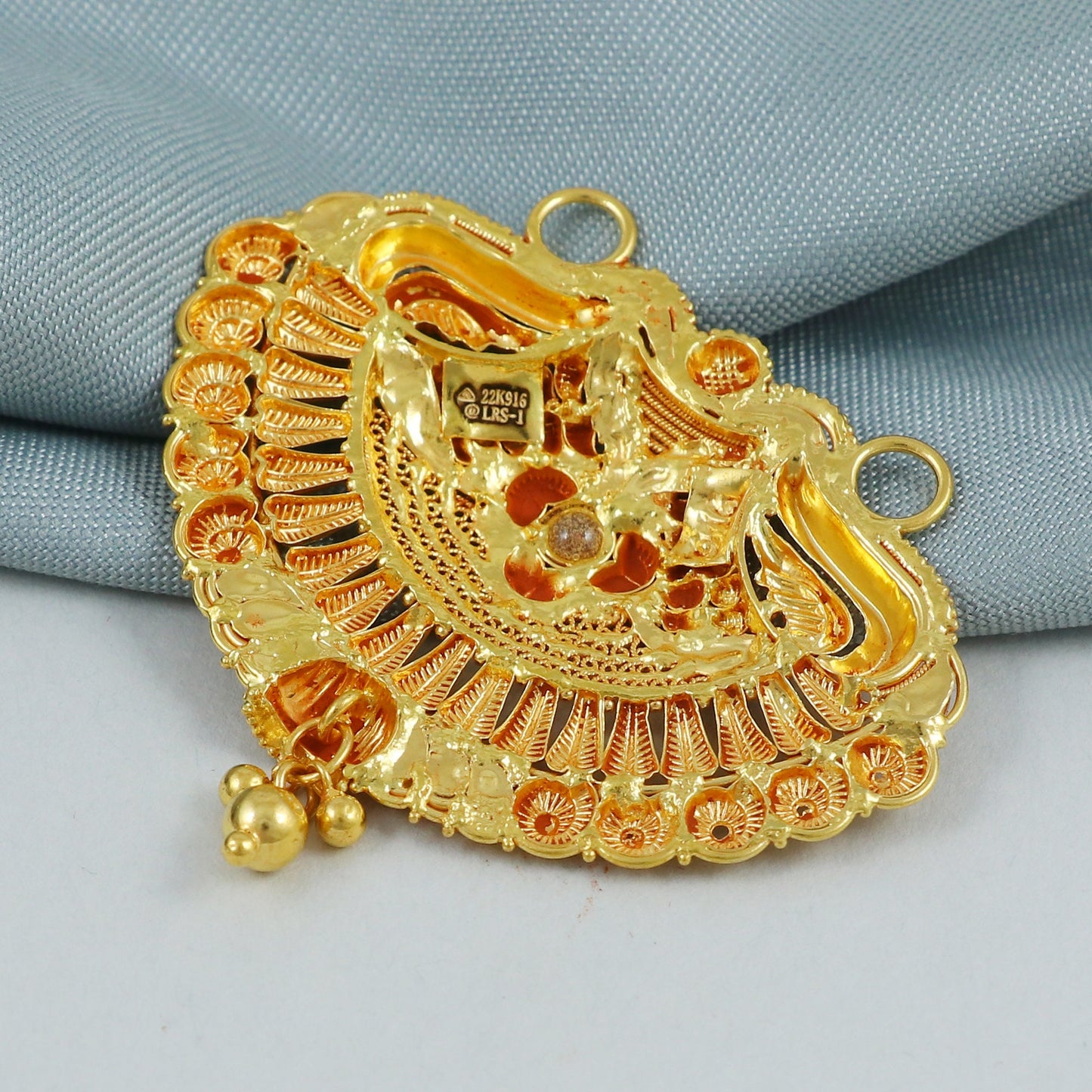 Pure 22k 18k gold pendant dailywear jewellery, K4568