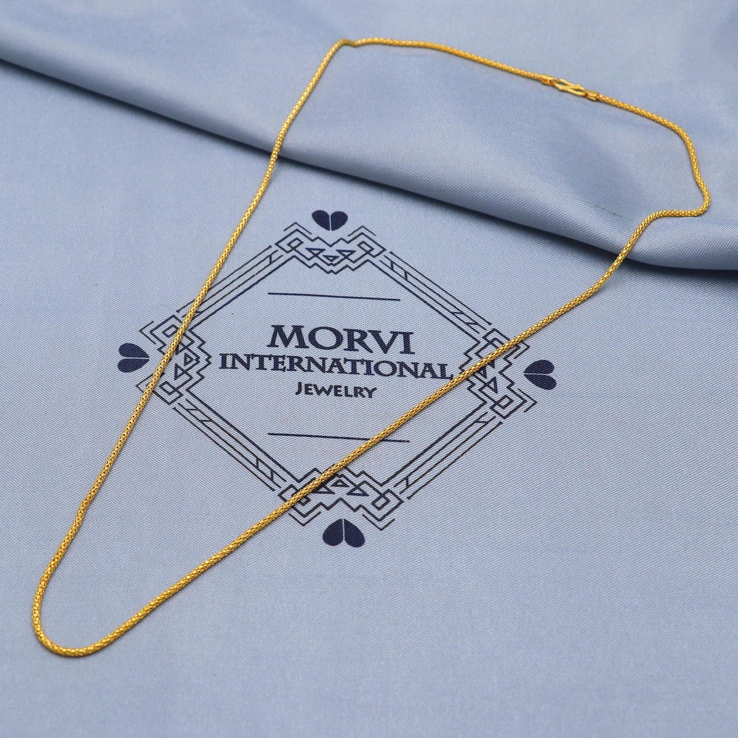 round 22kt gold necklace chain, K5846