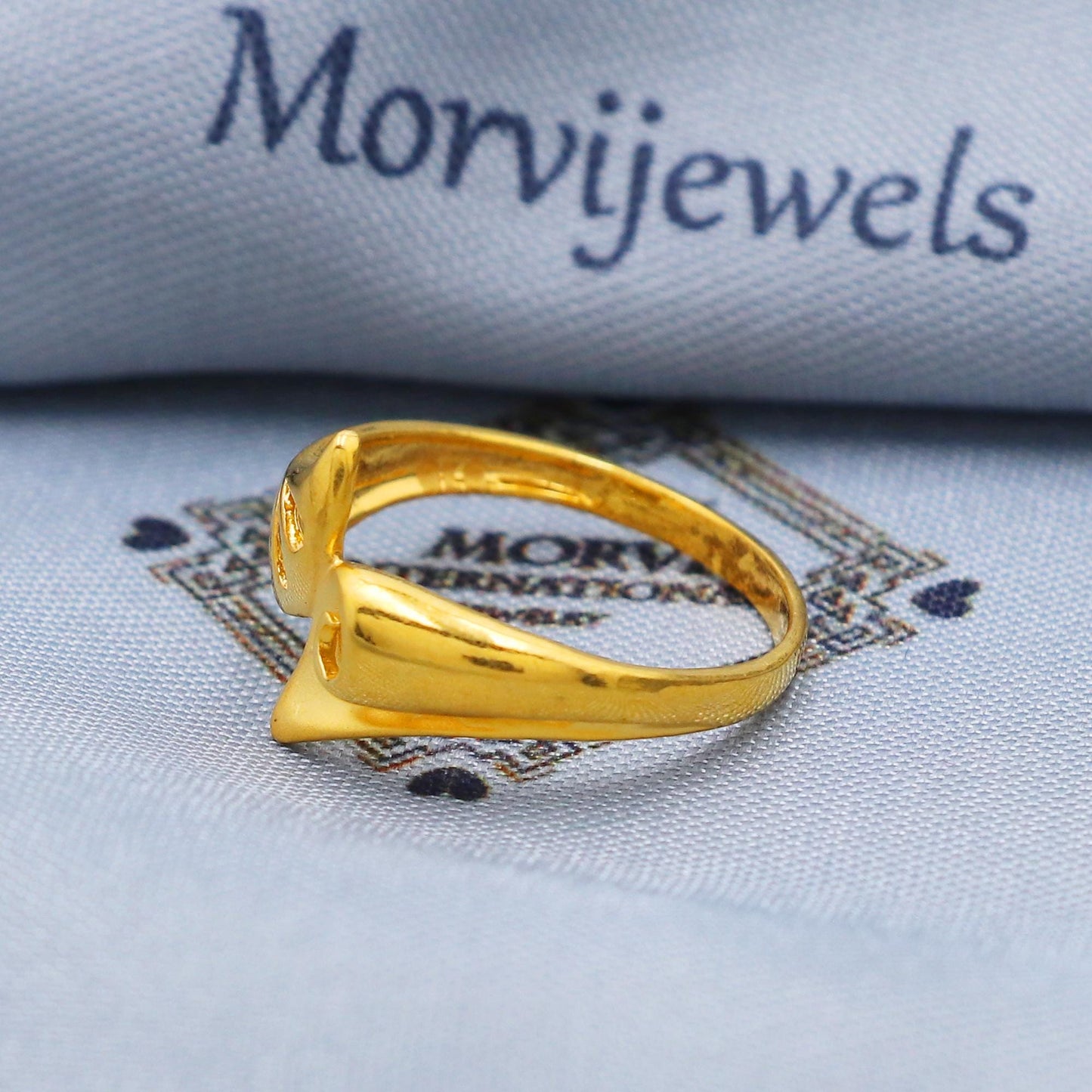 Hand crafted 22k Yellow Gold Ring, Indian Pure Gold Ring Handmade Jewelry, K5724