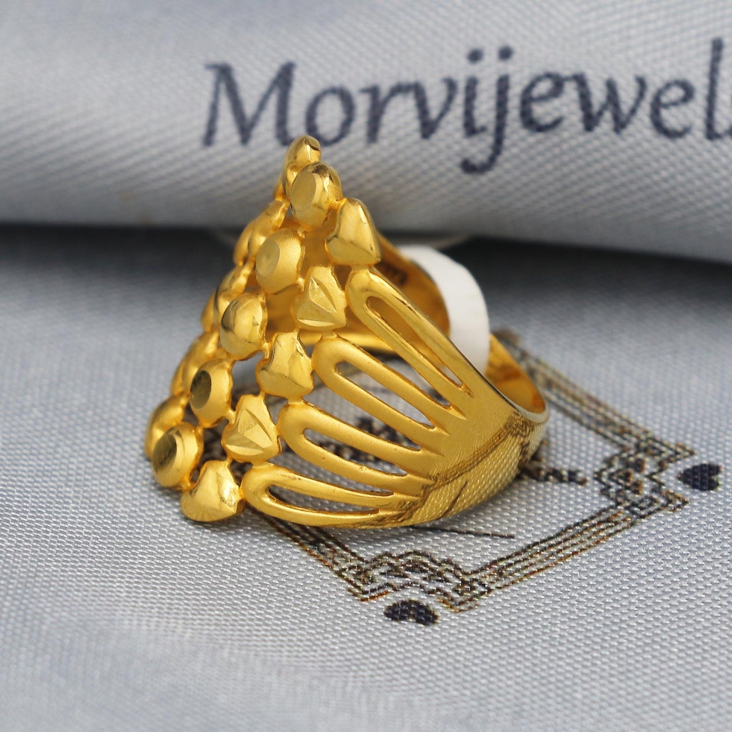 Heart 22k Gold Ring Size 6 7 8 and All Size, 22k Gold Band Ring, 22karat Gold Ring, hand crafted Pure gold ring, K5880