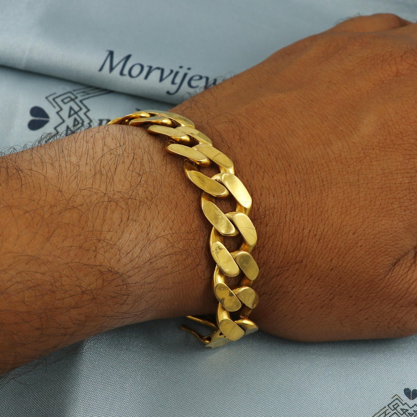 22k Gold Bracelet For men, Gold Bracelet indian gold jewelry, curb bracelet gold men, birthday gift, royal look bracelet,