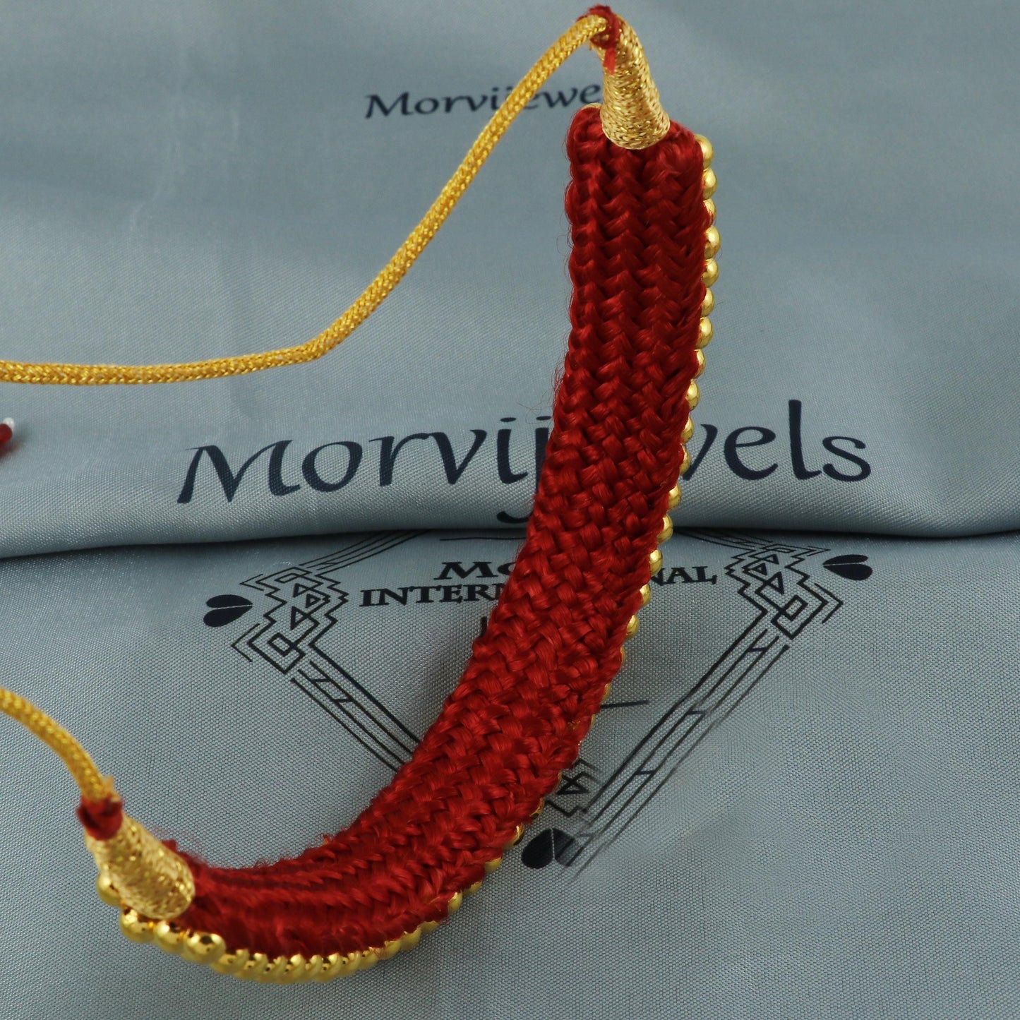 22k 22karat yellow gold beads necklace earrings choker Indian Handmade women Jewelry