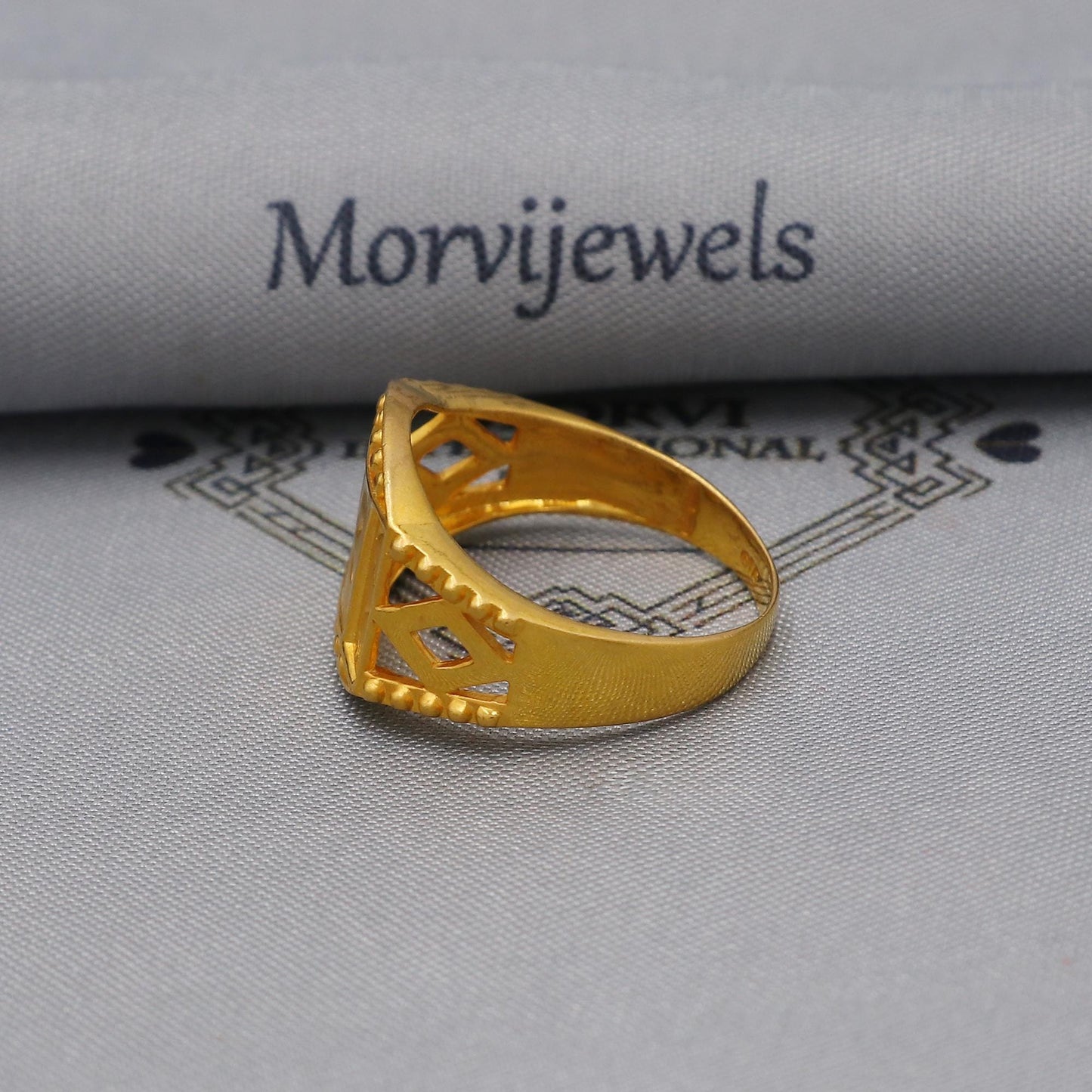 Handmade 22k Gold Ring Indian Beautiful Jewelry, K6002