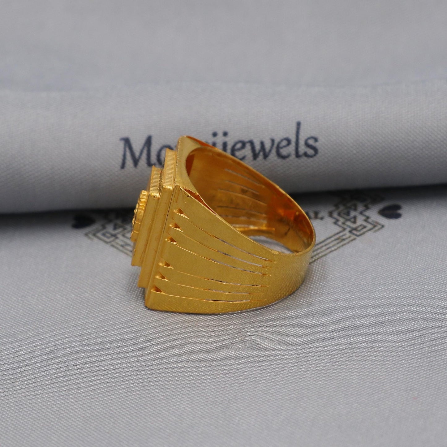 Lion Face 22k Gold Ring Indian Jewelry, K6003