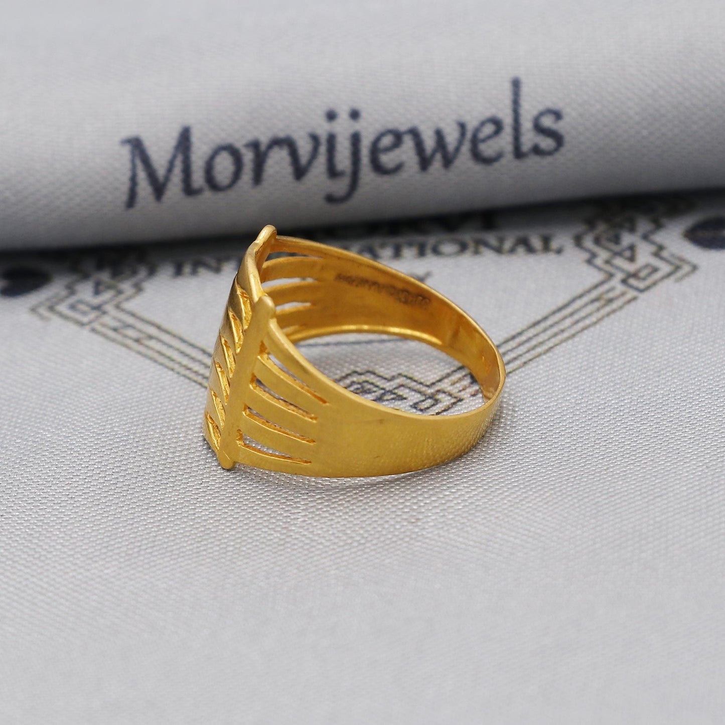 Classic 22kt 22k Solid Yellow Gold Handmade Ring Jewelry, K6205