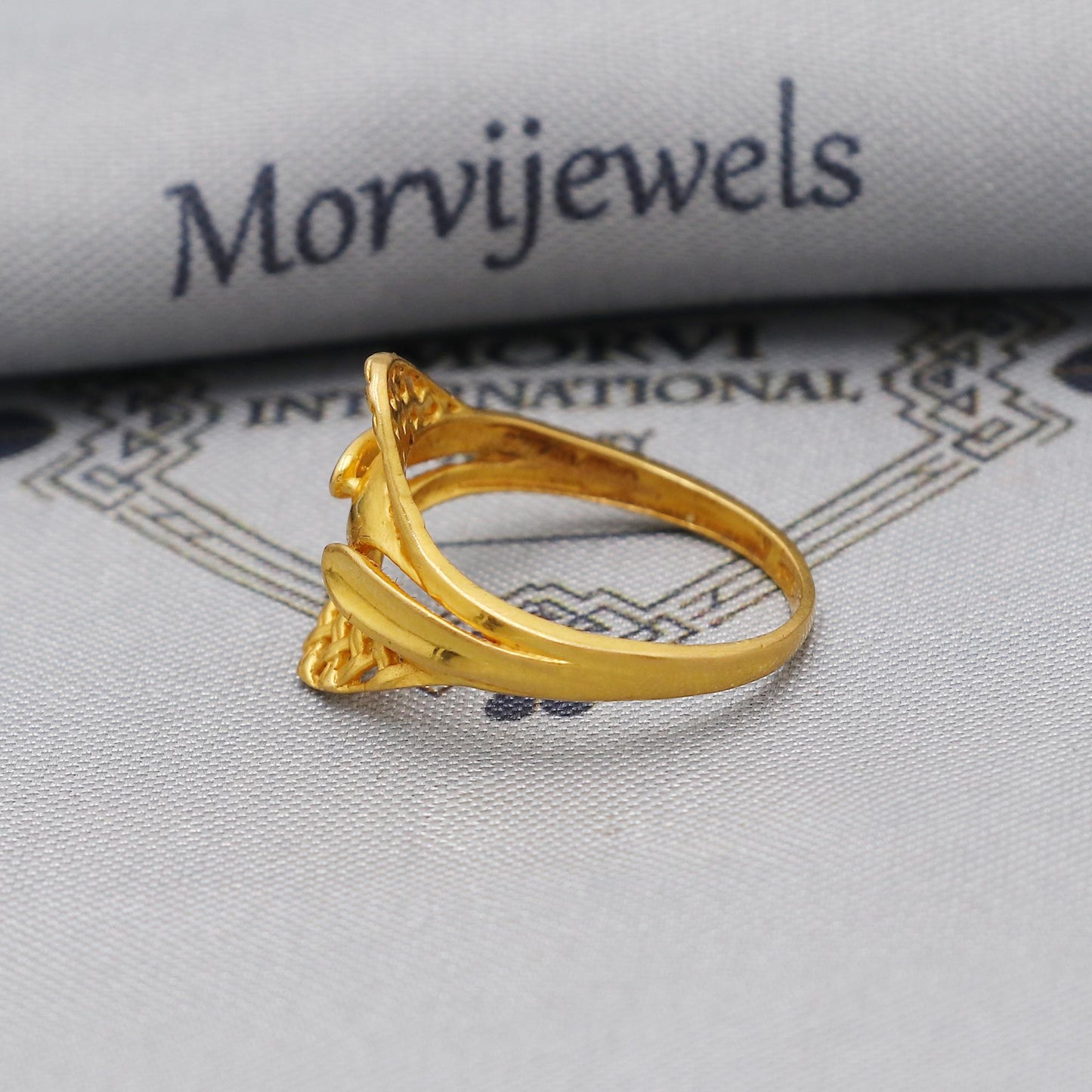 22kt 22k Solid Yellow Gold Handmade Vintage Design Ring Jewelry, K6210