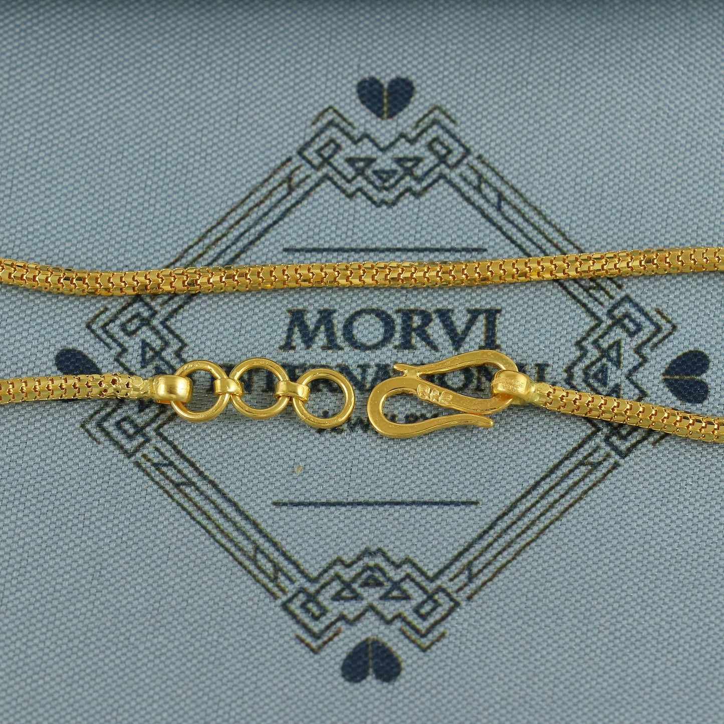 Pure 22k Gold Bracelet chain from india, franco style gold bracelet handmade jewelry for gift