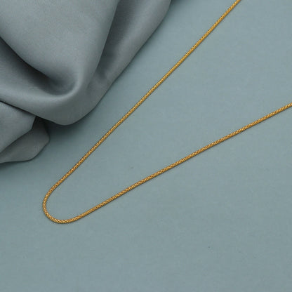 solid 22k gold necklace chain, women gold chain, 22k necklace chain
