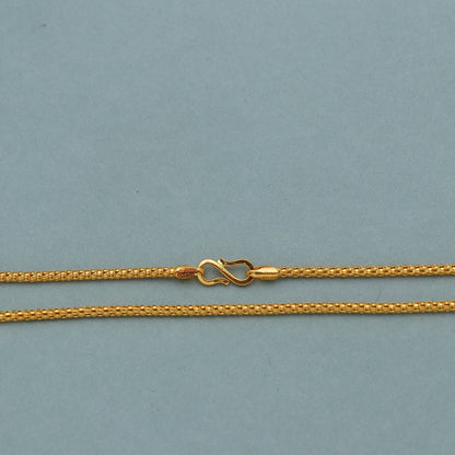 solid 22k gold necklace chain, women gold chain, 22k necklace chain