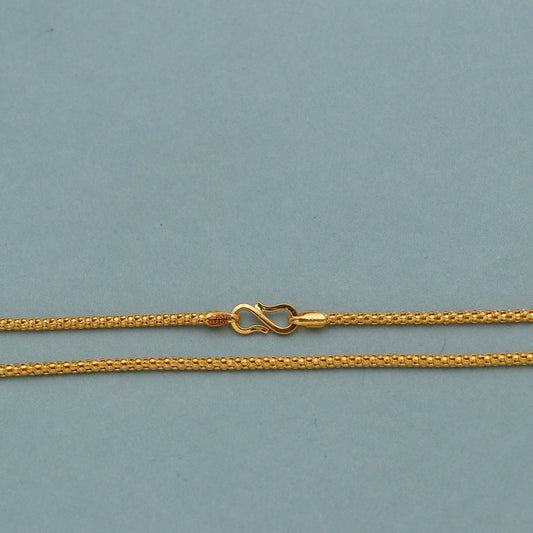 solid 22k gold necklace chain, women gold chain, 22k necklace chain