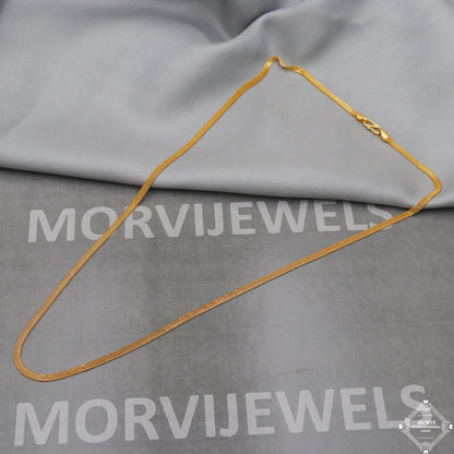 22k Gold Chain Necklace box style For men women Anniversary Wedding Gift chain, 22kt Handmade Gold Chain, pure gold necklace chain, K5106