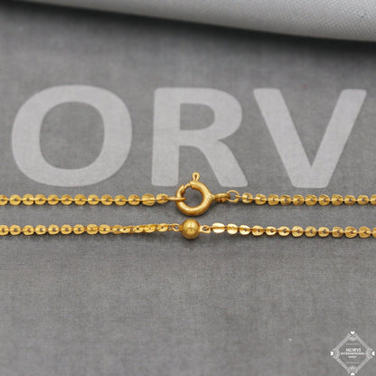 20k Gold Chain Necklace For men women Anniversary Wedding Gift chain, 20kt Handmade Gold Chain, pure gold necklace chain, K5108