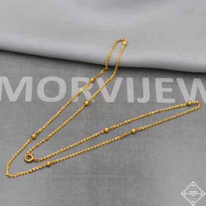 20k Gold Chain Necklace For men women Anniversary Wedding Gift chain, 20kt Handmade Gold Chain, pure gold necklace chain, K5108