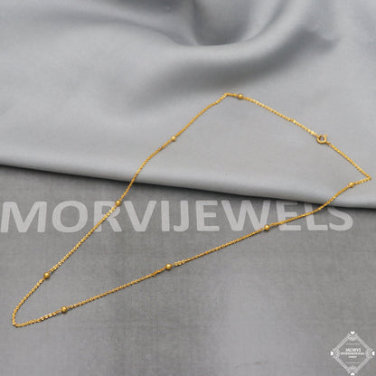 20k Gold Chain Necklace For men women Anniversary Wedding Gift chain, 20kt Handmade Gold Chain, pure gold necklace chain, K5108