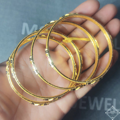22k 22 karat Pure Gold Bangles Handmade Bracelet Wedding Jewelry, K5188