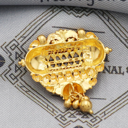 Handmade 22k Yellow Gold Pendant Necklace Jewelry, gift for wife, K5506