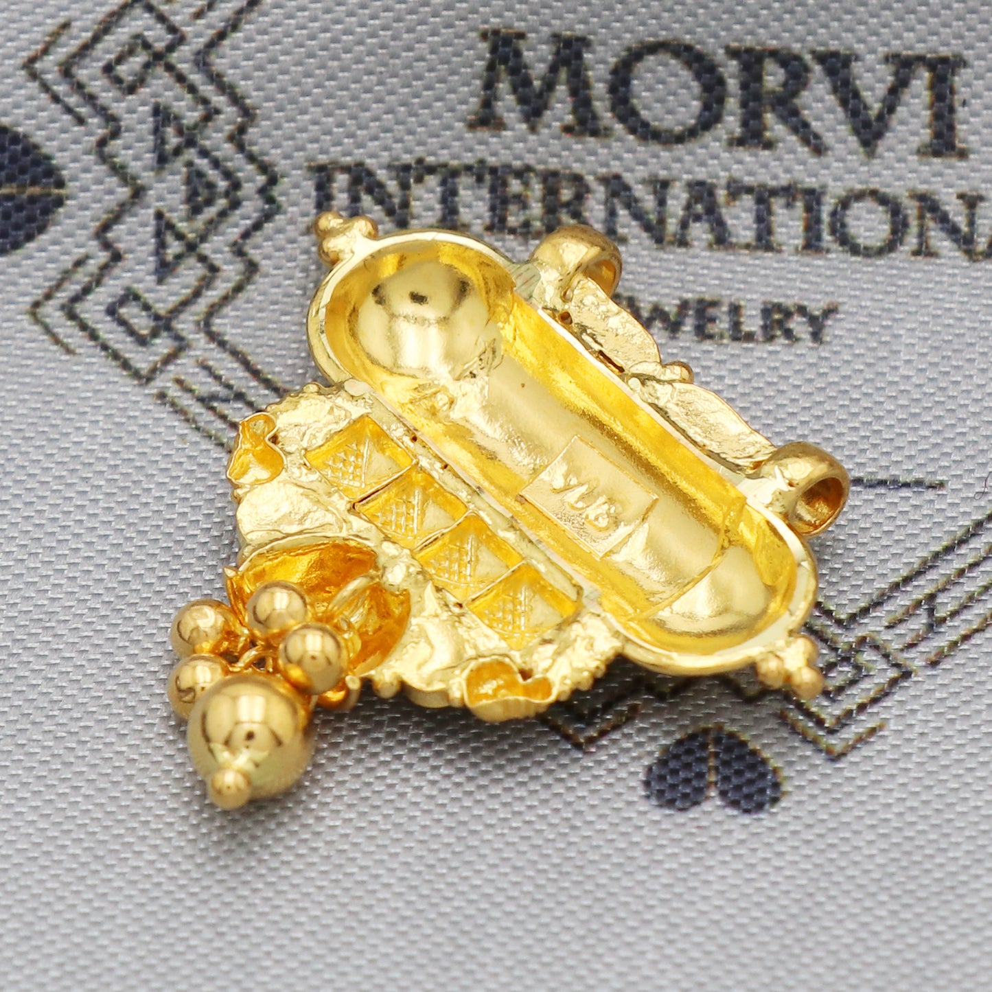 Indian Pendant Handmade 22k Yellow Gold Chain Necklace Jewelry, Pure gold necklace indian gold necklace, gift for wife, K5507