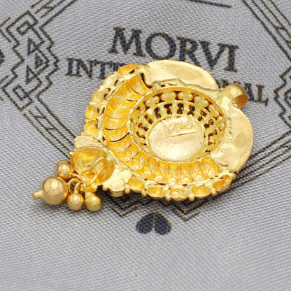 Indian Pendant Handmade 22k Yellow Gold Chain Necklace Jewelry, Pure gold necklace indian gold necklace, gift for wife, K5518