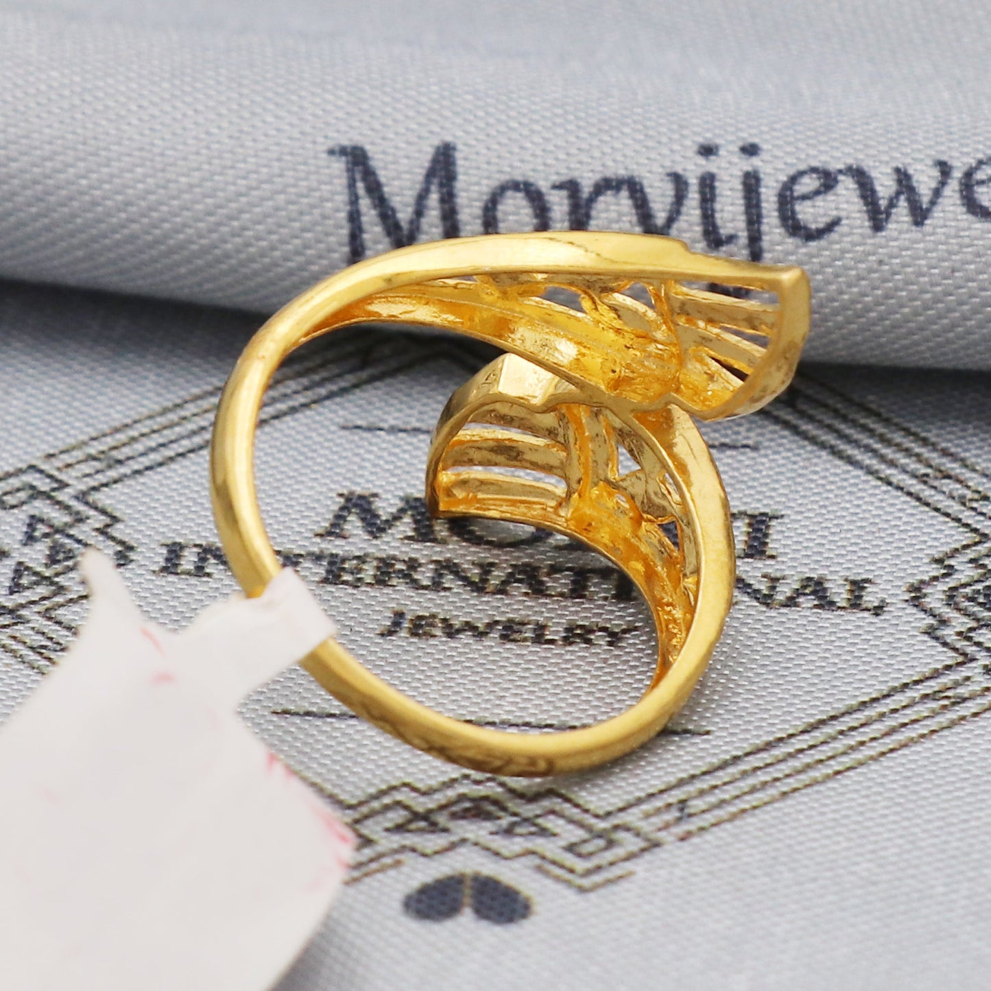 Engraved Vintage Art Carved Gold Ring, Solid 22k Gold Ring, Party Wear Ring